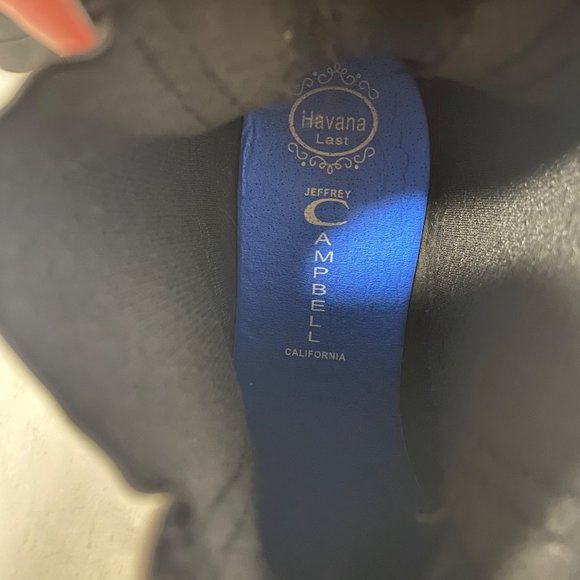 Jeffrey Campbell Forecast 2 Black Matte Rain Boots Women's Size 10 - Picture 8 of 9